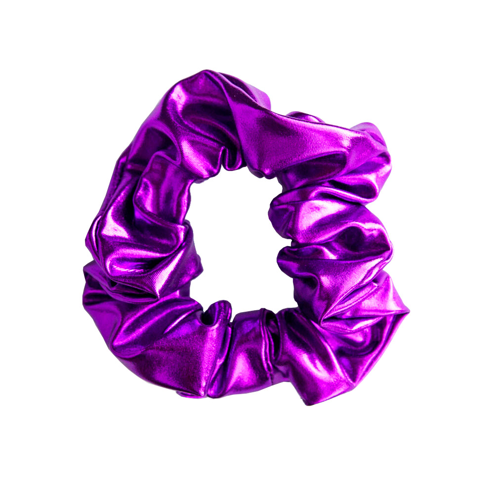 violetti hiusdonitsi-scrunchie