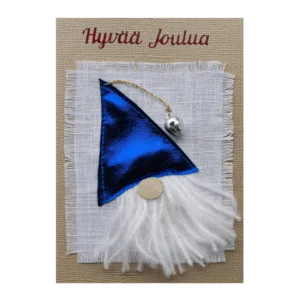 Sininen tonttukortti