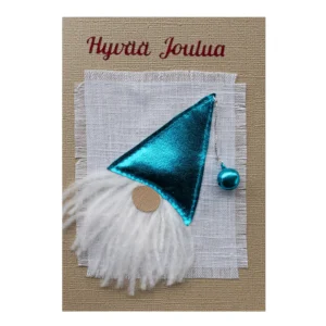 Turkoosi tonttukortti