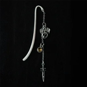 Fantasia-kirjanmerkki vaaleanruskealla strassilla