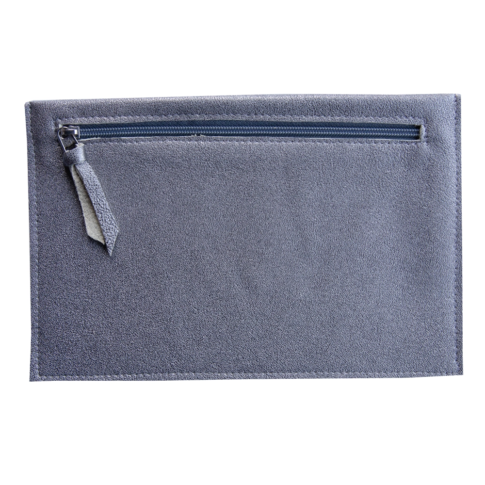 Kelohopean sävyinen nahkainen clutch