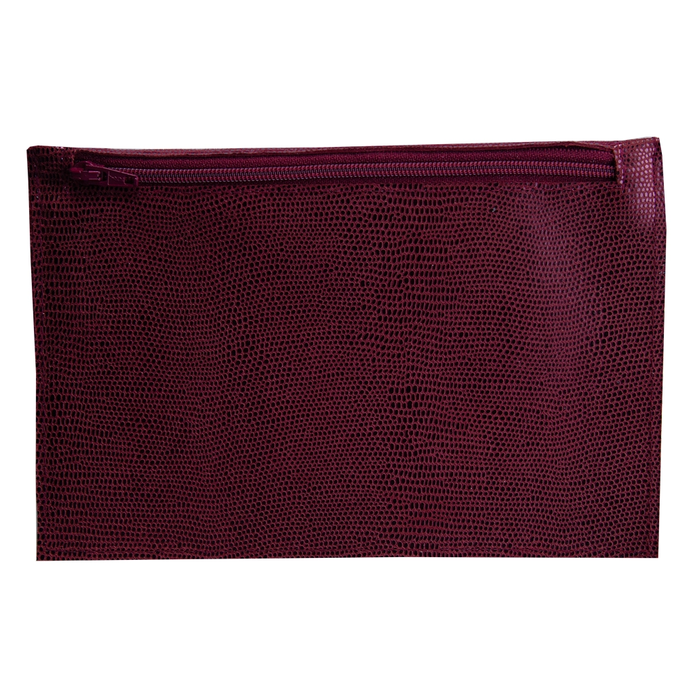 tummanpunainen pintakuvioitu aitonahkainen clutch